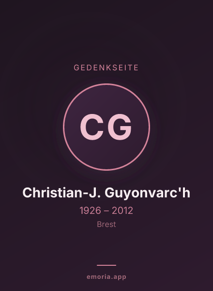 Gedenkportrait von Christian-J. Guyonvarc'h
