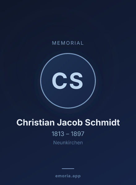 Memorial portrait of Christian Jacob Schmidt