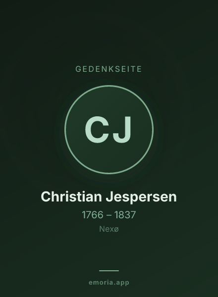 Gedenkportrait von Christian Jespersen