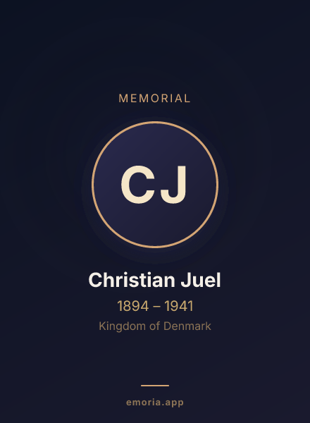 Memorial portrait of Christian Juel