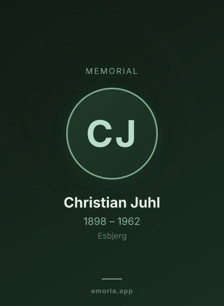 Memorial portrait of Christian Juhl