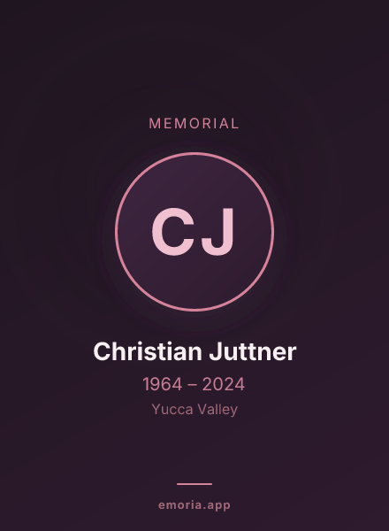 Memorial portrait of Christian Juttner