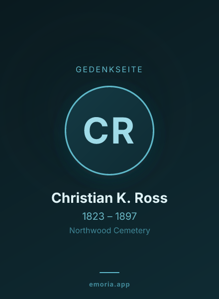 Gedenkportrait von Christian K. Ross