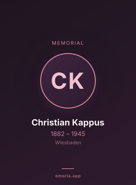 Memorial portrait of Christian Kappus