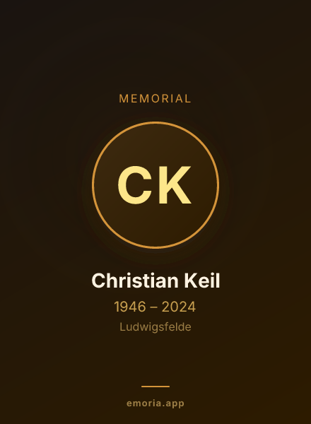 Memorial portrait of Christian Keil