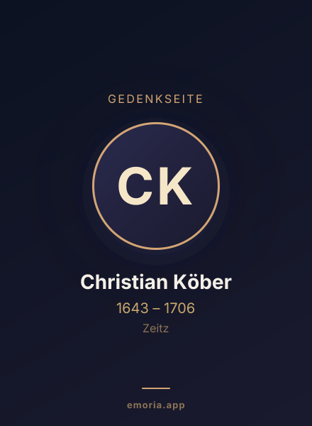 Gedenkportrait von Christian Köber