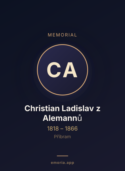 Memorial portrait of Christian Ladislav z Alemannů
