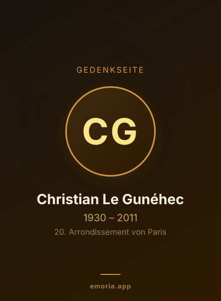 Gedenkportrait von Christian Le Gunéhec