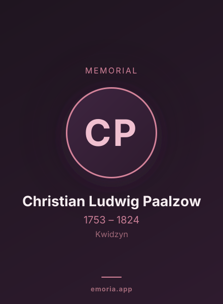 Memorial portrait of Christian Ludwig Paalzow