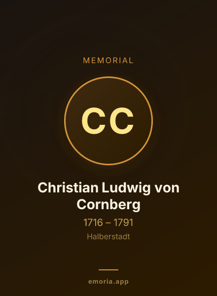 Memorial portrait of Christian Ludwig von Cornberg