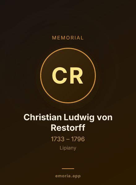 Memorial portrait of Christian Ludwig von Restorff