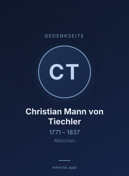 Gedenkportrait von Christian Mann von Tiechler