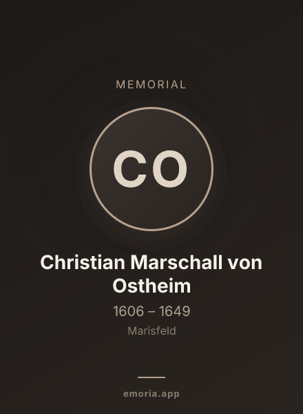 Memorial portrait of Christian Marschall von Ostheim