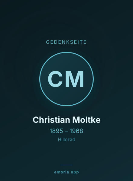 Gedenkportrait von Christian Moltke