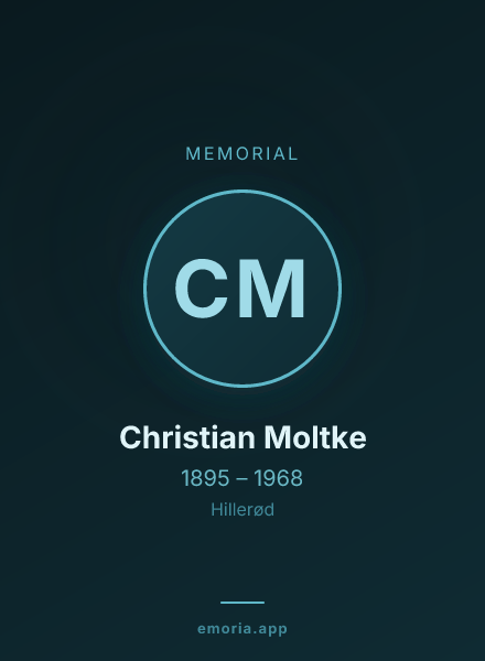 Memorial portrait of Christian Moltke