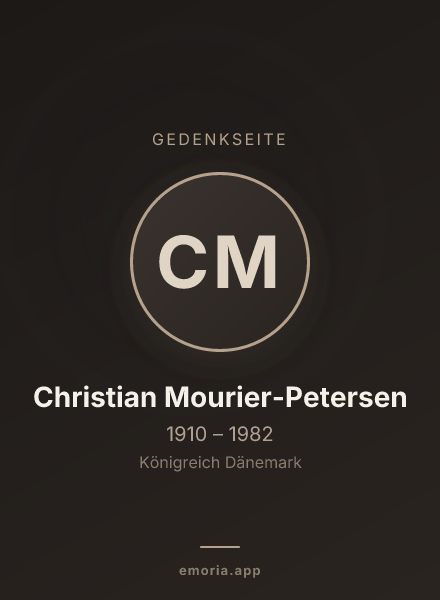 Gedenkportrait von Christian Mourier-Petersen