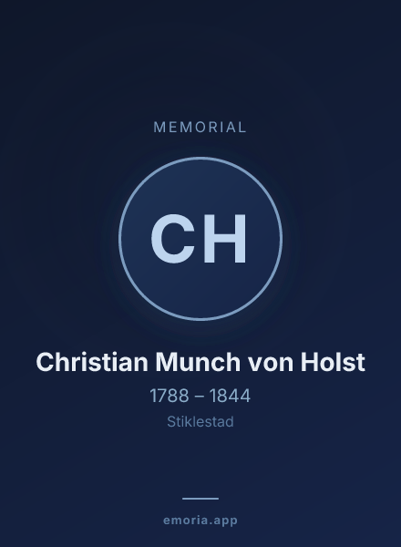 Memorial portrait of Christian Munch von Holst