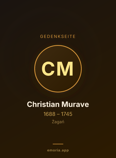 Gedenkportrait von Christian Murave