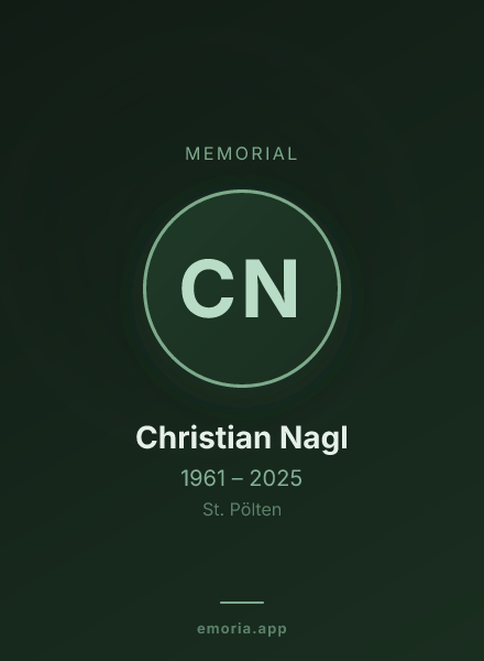 Memorial portrait of Christian Nagl