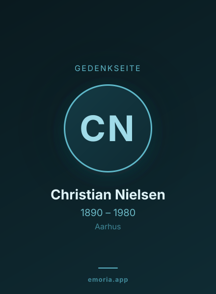 Gedenkportrait von Christian Nielsen