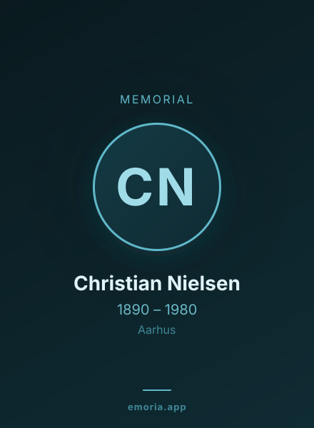 Memorial portrait of Christian Nielsen