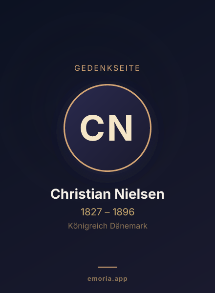 Gedenkportrait von Christian Nielsen