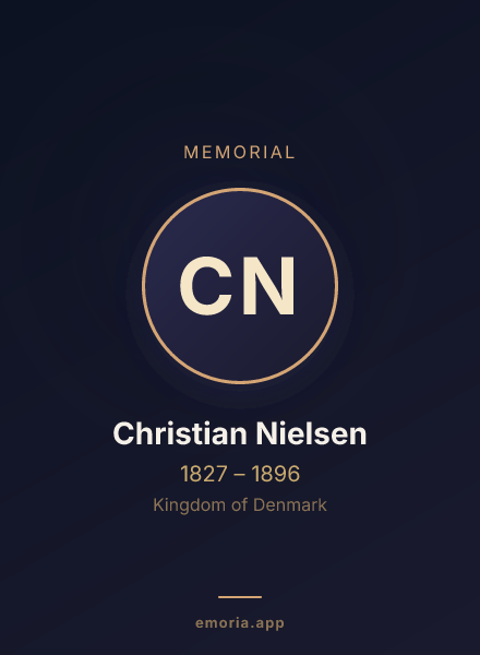 Memorial portrait of Christian Nielsen