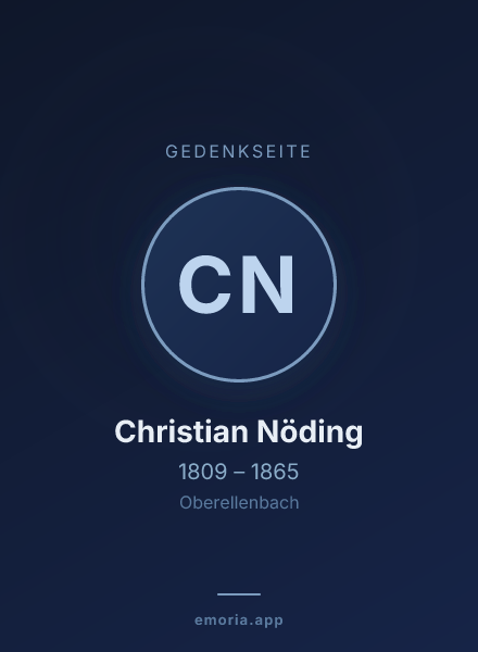 Gedenkportrait von Christian Nöding