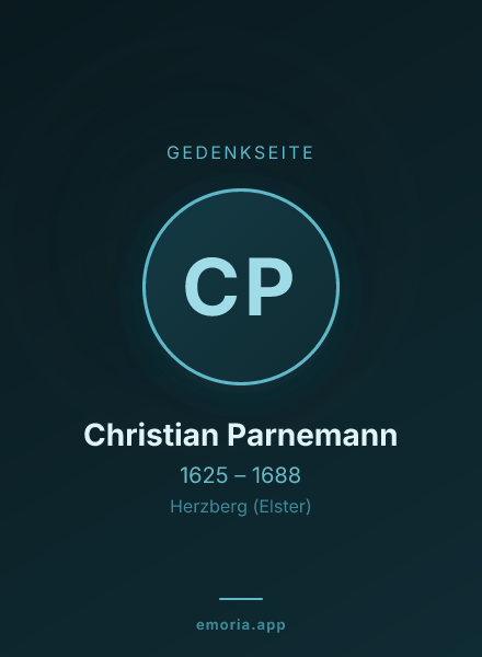 Gedenkportrait von Christian Parnemann
