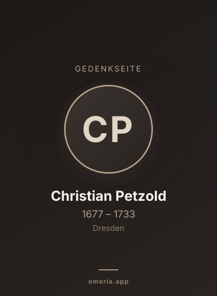 Gedenkportrait von Christian Petzold