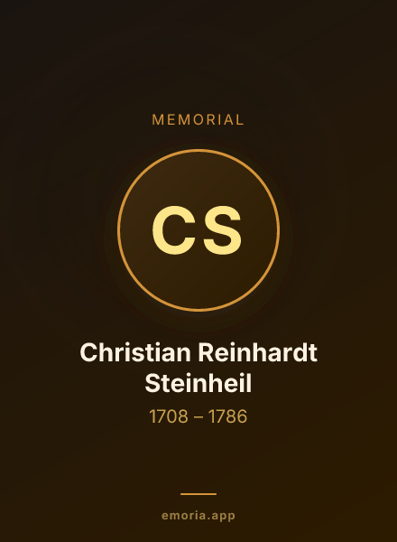 Memorial portrait of Christian Reinhardt Steinheil