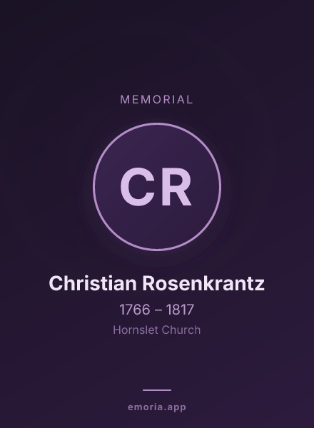 Memorial portrait of Christian Rosenkrantz