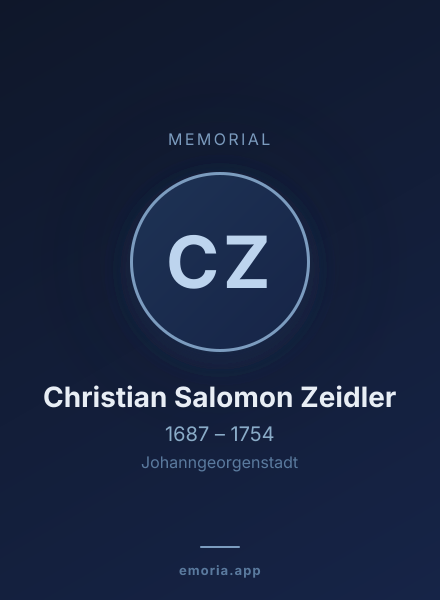 Memorial portrait of Christian Salomon Zeidler