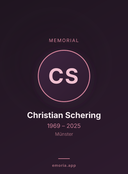 Memorial portrait of Christian Schering