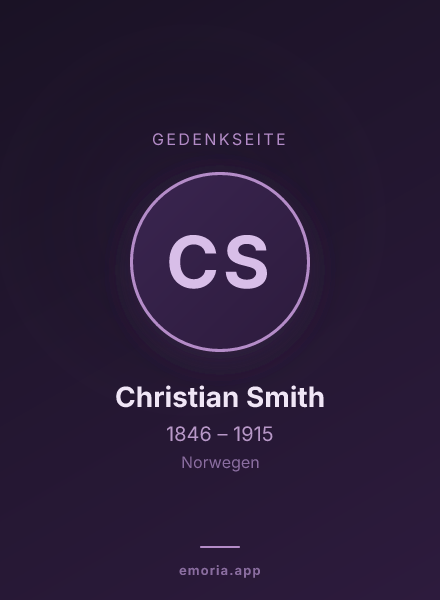 Gedenkportrait von Christian Smith