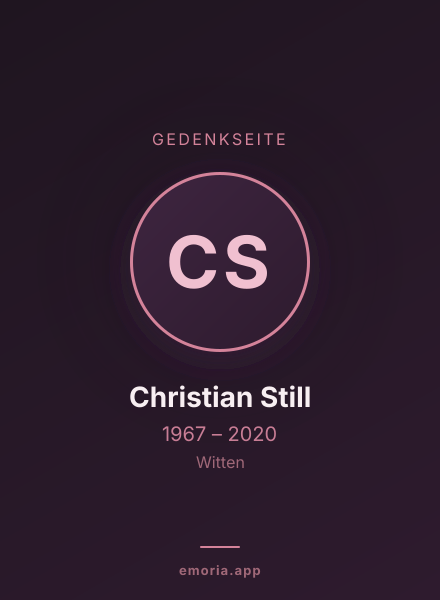 Gedenkportrait von Christian Still
