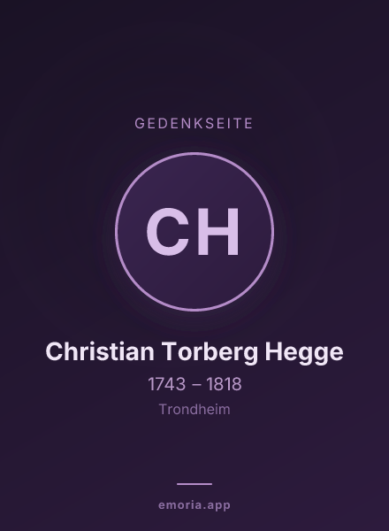 Gedenkportrait von Christian Torberg Hegge