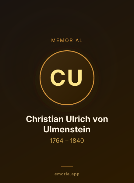 Memorial portrait of Christian Ulrich von Ulmenstein