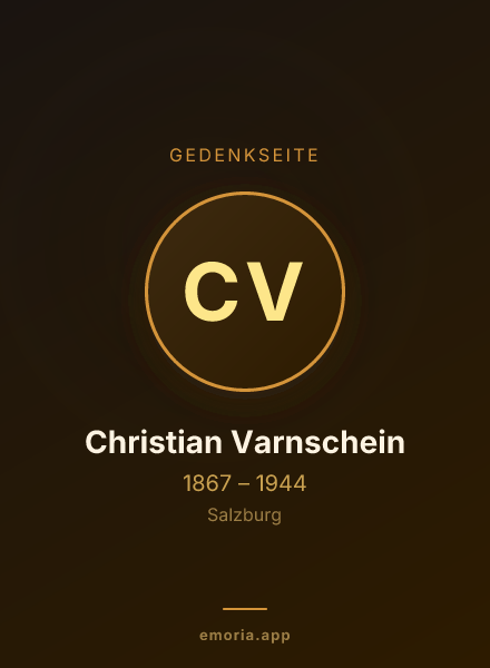 Gedenkportrait von Christian Varnschein