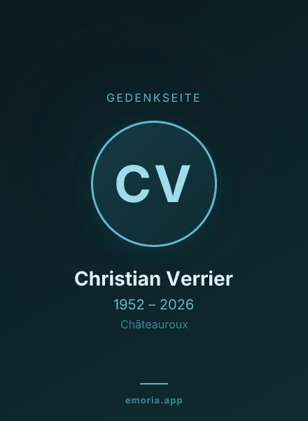 Gedenkportrait von Christian Verrier