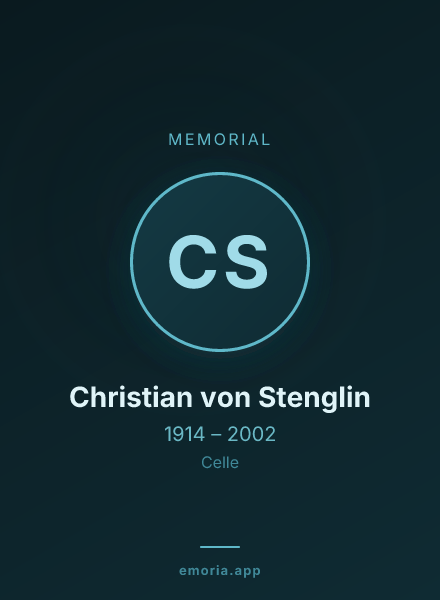 Memorial portrait of Christian von Stenglin