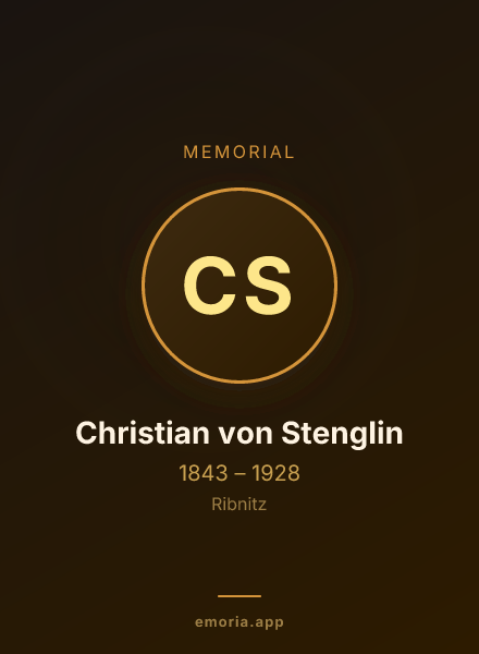 Memorial portrait of Christian von Stenglin