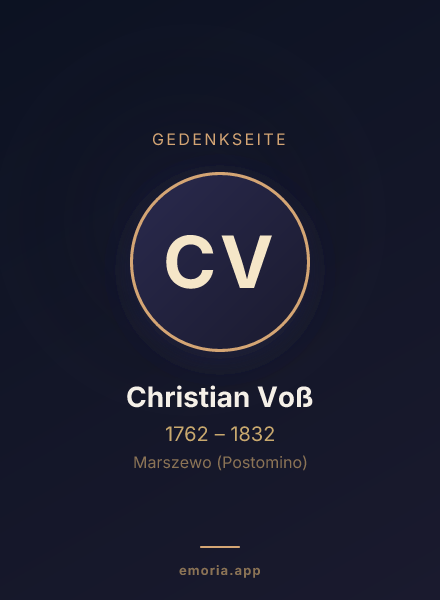 Gedenkportrait von Christian Voß