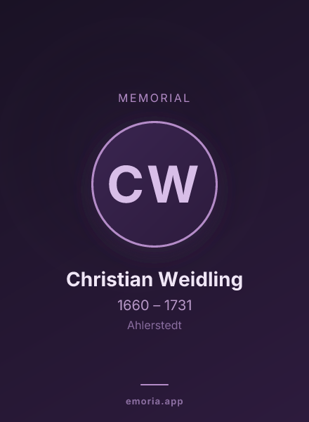 Memorial portrait of Christian Weidling
