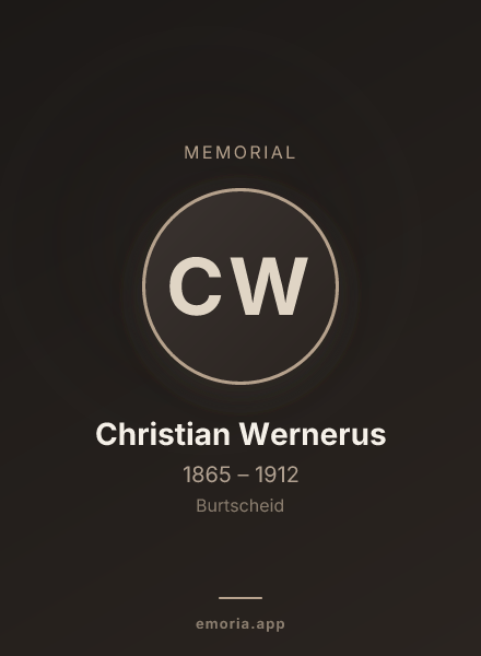 Memorial portrait of Christian Wernerus