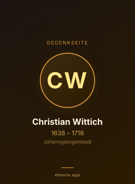Gedenkportrait von Christian Wittich