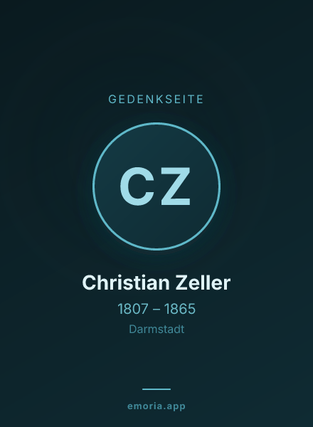Gedenkportrait von Christian Zeller