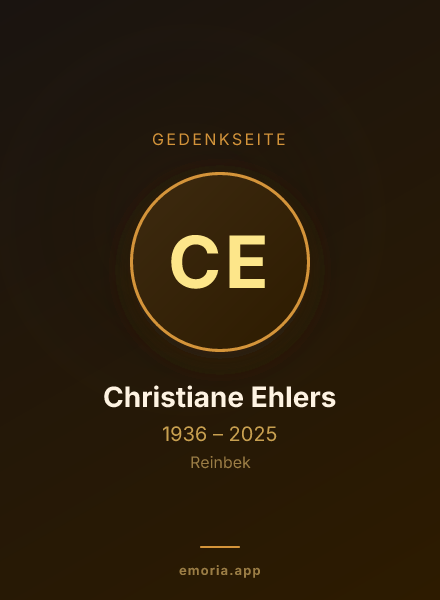 Gedenkportrait von Christiane Ehlers