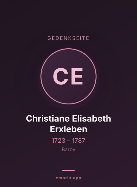 Gedenkportrait von Christiane Elisabeth Erxleben