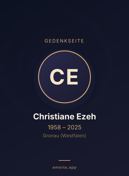 Gedenkportrait von Christiane Ezeh